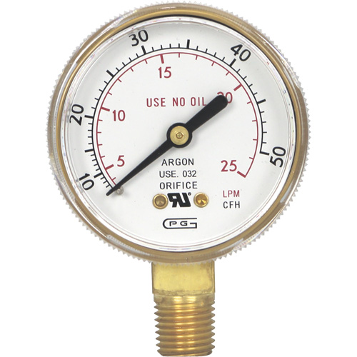 Manom&egrave;tres,  2", 0-50 pi³/h standard, Fixation inf&eacute;rieure, Analogique Distribution Industrielle GC