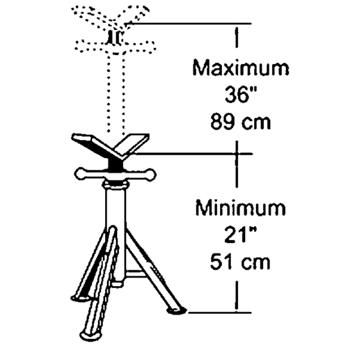 Heavy-Duty Pipe Jack, 2500 lbs. Load Capacity Distribution Industrielle GC