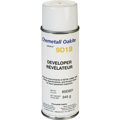 9D1B R&eacute;v&eacute;lateurs non Aqueux, Canette a&eacute;rosol Distribution Industrielle GC