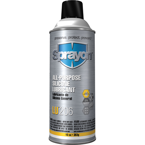 Lubrifiant &agrave; la silicone tout usage LU206, Canette a&eacute;rosol Distribution Industrielle GC