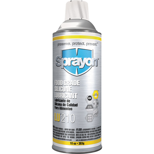 LU210 Food Grade Silicone Lubricant, Aerosol Can Distribution Industrielle GC
