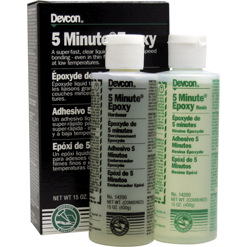 5-Minute Adhesive, 444 ml, Bottle, Two-Part, Clear Distribution Industrielle GC