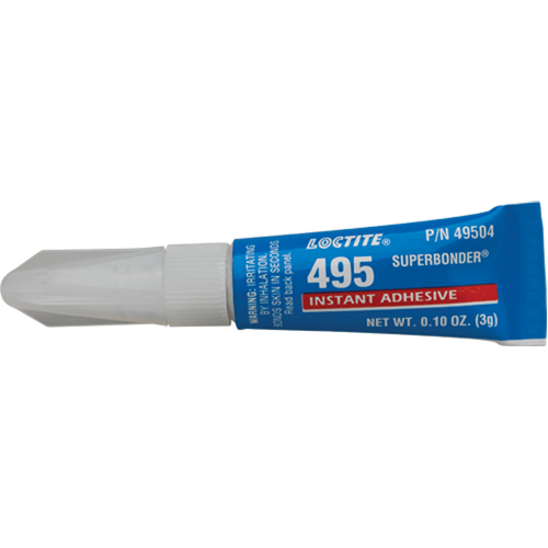 Adh&eacute;sif instantan&eacute; Super Bonder 495, Transparent, Tube, 3 g Distribution Industrielle GC