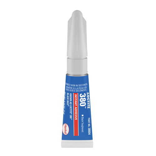 Adh&eacute;sif renforc&eacute; Black Max 380, Noir, Tube, 3 g Distribution Industrielle GC