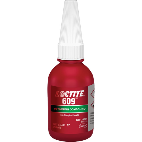 Compos&eacute; de retenue 609 &agrave; usage g&eacute;n&eacute;ral, 10 ml, Bouteille, Vert Distribution Industrielle GC