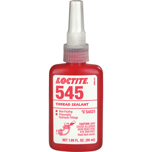 Thread Sealant 545 Hydraulic/Pneumatic Sealant, Bottle, 50 ml, -54° C - 149° C/-65° F - 300° F Distribution Industrielle GC