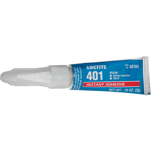 Adh&eacute;sif instantan&eacute; Prism 401, Transparent, Tube, 3 g Distribution Industrielle GC