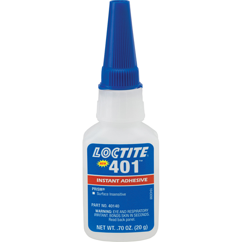 Adh&eacute;sif instantan&eacute; Prism 401, Transparent, Bouteille, 20 g Distribution Industrielle GC