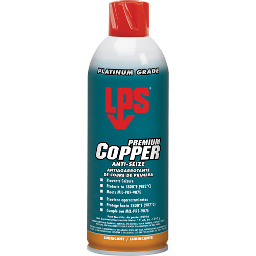 Antigrippant au cuivre, 16 oz, Canette a&eacute;rosol, 1800°F (982°C) Temp&eacute;rature max. Distribution Industrielle GC