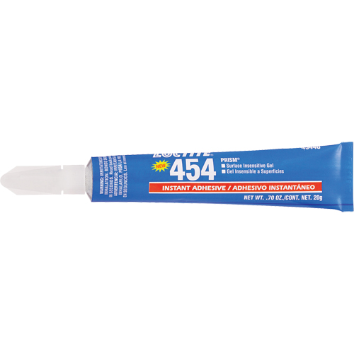 Prism 454 Instant Adhesive Gel, Clear, Tube, 20 g Distribution Industrielle GC