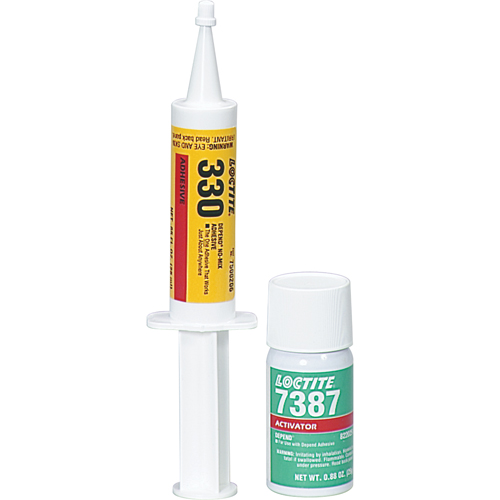 330 Depend&reg; No-Mix Adhesive, Two-Part, 250 ml, Kit, Amber Distribution Industrielle GC
