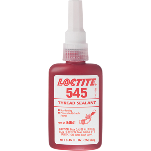 Thread Sealant 545 Hydraulic/Pneumatic Sealant, Bottle, 250 ml, -54° C - 121° C/-65° F - 250° F Distribution Industrielle GC