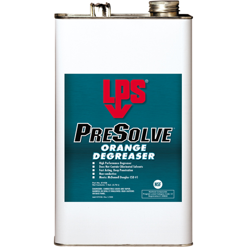 D&eacute;graissant orange PreSolve, Gallon Distribution Industrielle GC
