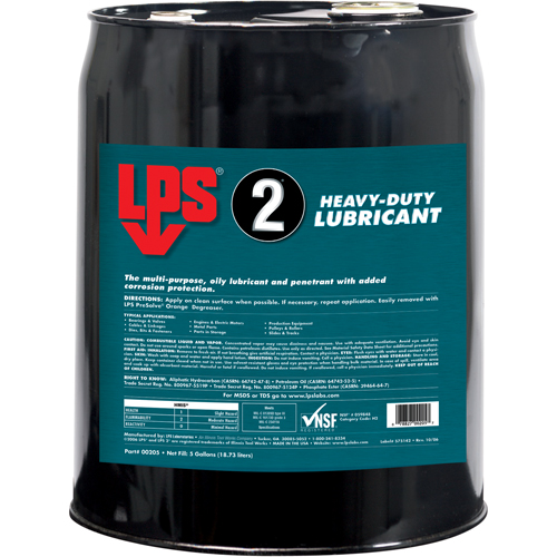 2&reg; Heavy-Duty Lubricant, Pail Distribution Industrielle GC