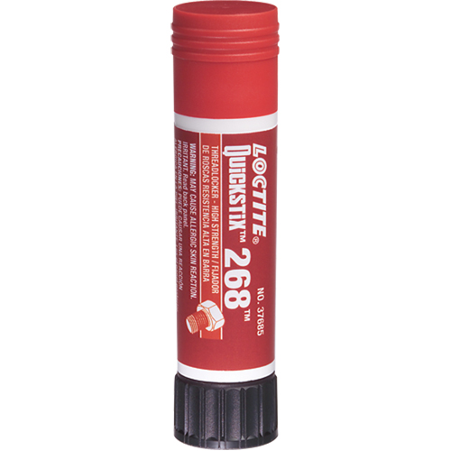 Quickstix Threadlocker 268 , Red, High, 9 g, Stick Distribution Industrielle GC