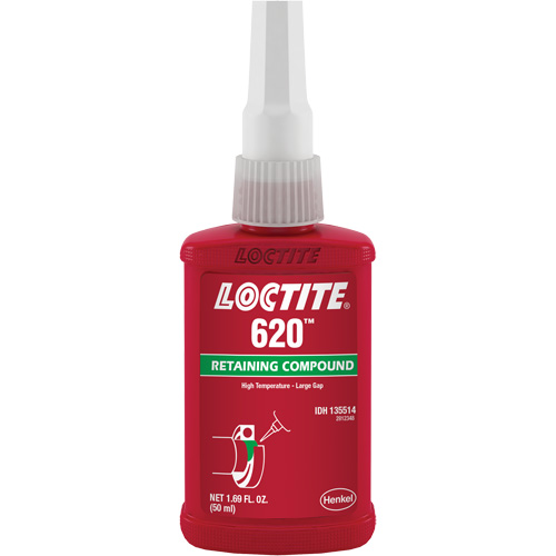 Compos&eacute; de retenue 620 haute temp&eacute;rature, 50 ml, Bouteille, Vert Distribution Industrielle GC