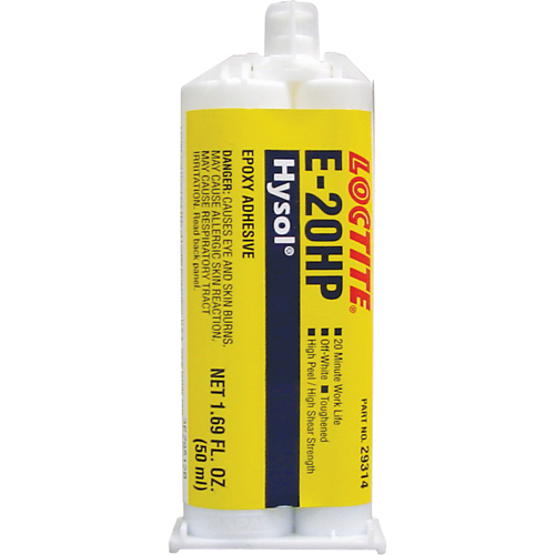 &eacute;poxyde Hysol E-20HP, Deux composants, Cartouche double, 104 g, Blanc cass&eacute; Distribution Industrielle GC