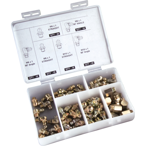 Jeu de raccords graisseurs, 80 mcx Distribution Industrielle GC