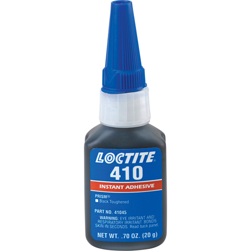 Adh&eacute;sif instantan&eacute; 410, Noir, Bouteille, 20 g Distribution Industrielle GC