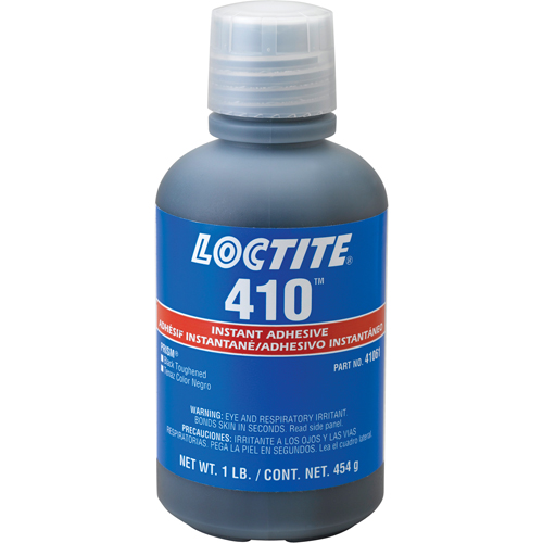 Adh&eacute;sif instantan&eacute; 410, Noir, Bouteille, 454 g Distribution Industrielle GC