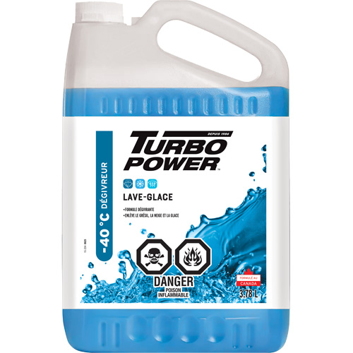 Turbo Power&reg; All-Season Windshield Washer Fluid, Jug, 3.78 L Distribution Industrielle GC