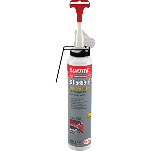 Compos&eacute; &agrave; joints de silicone 5699 RTV, Tube, Gris Distribution Industrielle GC