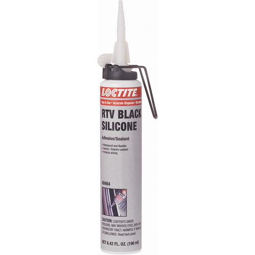 Scellant adh&eacute;sif &agrave; la silicone Superflex RTV, Cartouche, Noir Distribution Industrielle GC