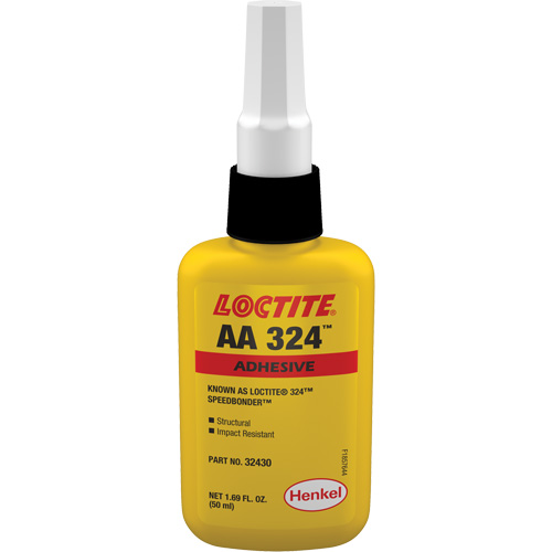 Adh&eacute;sif acrylique structurel 324 Speedbonder, Deux composants, 50 ml, Bouteille, Jaune Distribution Industrielle GC