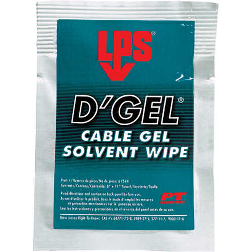 D'Gel&reg; Cable Gel Solvent, Packets Distribution Industrielle GC