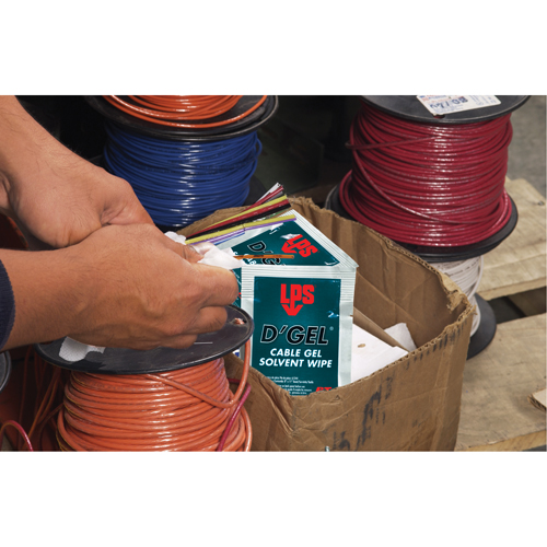 D'Gel&reg; Cable Gel Solvent, Packets Distribution Industrielle GC