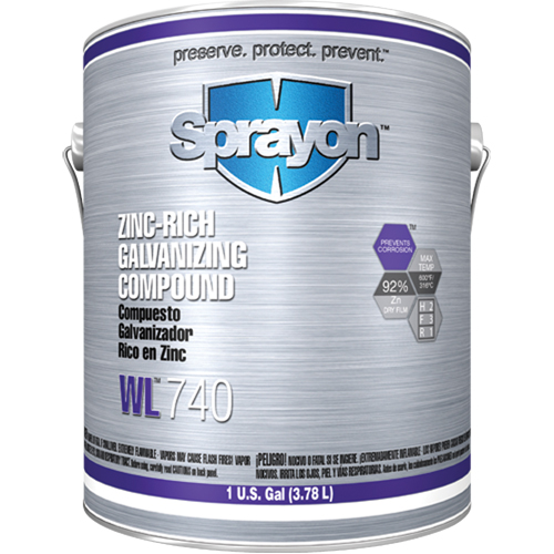 WL740 Zinc-Rich Galvanizing Compound, Gallon Distribution Industrielle GC