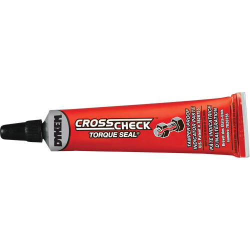 P&acirc;te indicatrice inviolable Cross-Check Torque Seal, 1 oz, Tube, Rouge Distribution Industrielle GC