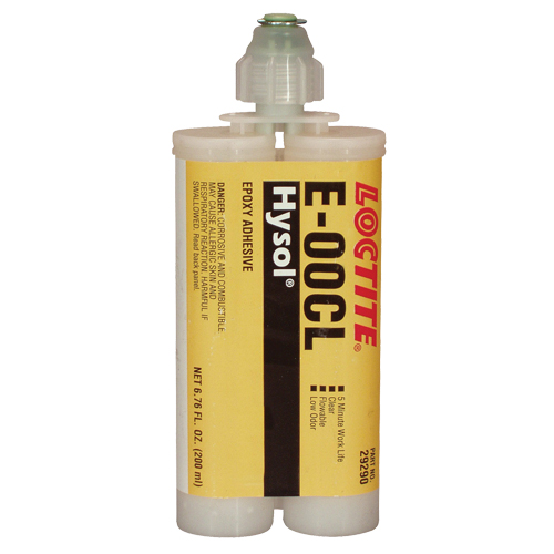 Adh&eacute;sif structurel E-00CL, 200 ml, Cartouche double, Deux composants, Transparent Distribution Industrielle GC