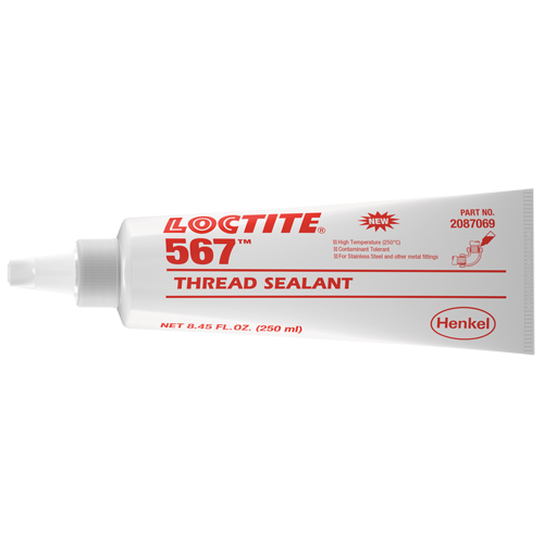 Scellant &agrave; filet haute temp&eacute;rature 567, Tube, 250 ml,  Distribution Industrielle GC