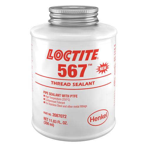 567 High Temperature Thread Sealant, Brush Top Bottle, 350 ml, -53.88° C - 204° C/-65° F - 400° F Distribution Industrielle GC