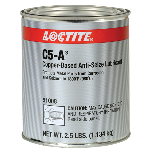 Lubrifiant antiblocage au cuivre Loctite 8008 C5-A, 2,5 lb, Canette, 1800°F (982°C) Temp&eacute;rature max. Distribution Industrielle GC