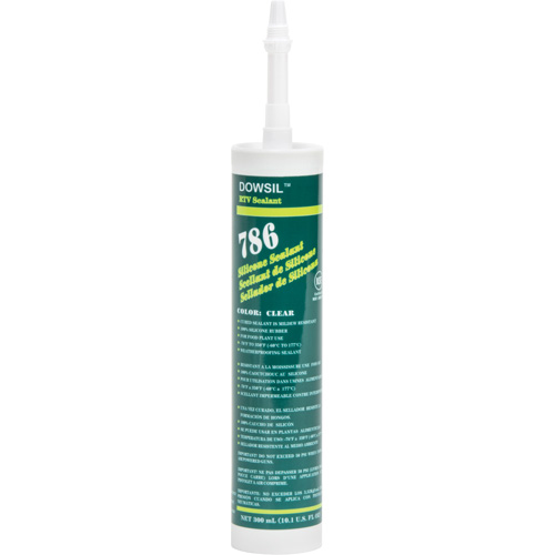 Scellant &agrave; la silicone, 300 ml, Cartouche, Transparent Distribution Industrielle GC