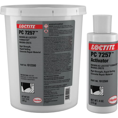 Produit de r&eacute;paration du b&eacute;ton Fixmaster Magna-Crete, Trousse, Gris Distribution Industrielle GC