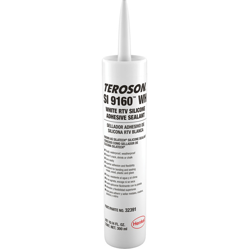 Scellant &agrave; la silicone Teroson SI 9160, Cartouche, Blanc Distribution Industrielle GC