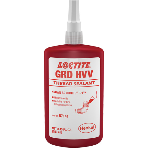 571 Thread Sealant, Bottle, 250 ml, -54° C - 149° C/-65° F - 300° F Distribution Industrielle GC