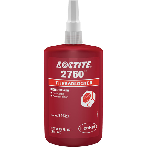 Compos&eacute; de blocage 2760, Rouge, &eacute;lev&eacute;, 250 ml, Bouteille Distribution Industrielle GC