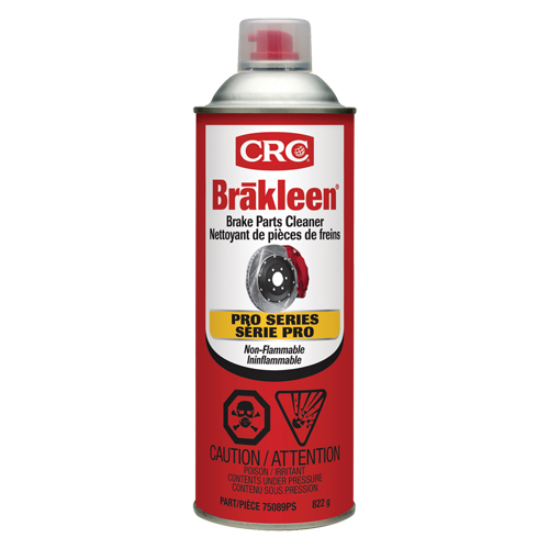 Produit de nettoyage ininflammable pour les freins de s&eacute;rie professionnelle Brakleen, Canette a&eacute;rosol Distribution Industrielle GC