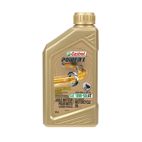 POWER 1&reg; 10W50 Motorcycle Oil, 946 ml, Bottle Distribution Industrielle GC