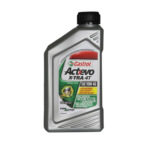 Huile pour moteur de moto 10W40 4T ACTEVO, 946 ml, Bouteille Distribution Industrielle GC