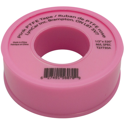Teflon&reg; Tape, 520" L x 1/2" W, Pink Distribution Industrielle GC