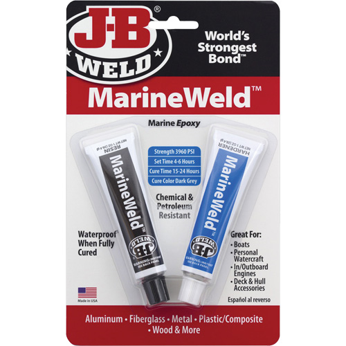 Colle &eacute;poxyde de qualit&eacute; marine, Deux composants, Tube, 3 oz., Gris Distribution Industrielle GC