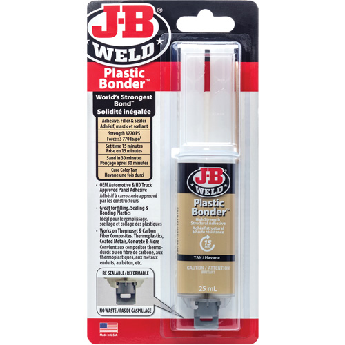 Adh&eacute;sif plastique, 25 ml, Seringue, Deux composants, Havane Distribution Industrielle GC