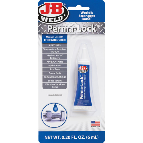 Compos&eacute; de blocage Perma-Lock, Bleu, Moyen, 6 ml, Tube Distribution Industrielle GC