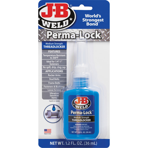 Compos&eacute; de blocage Perma-Lock, Bleu, Moyen, 36 ml, Bouteille Distribution Industrielle GC