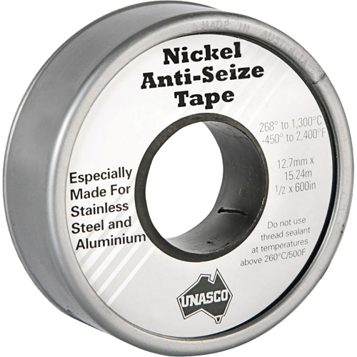 Nickel Anti-Seize Tape, 590" L x 1/2" W, Silver Distribution Industrielle GC